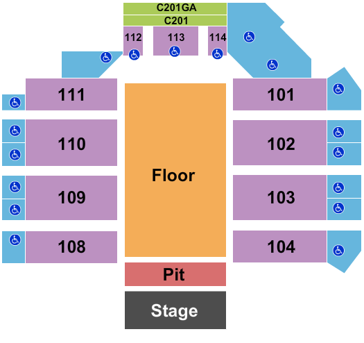 Sanford Pentagon Cole Swindell 2022 Seating Chart