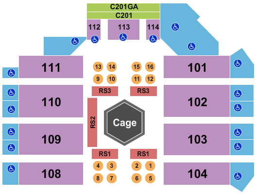 Sanford Pentagon Next Event Seating Chart