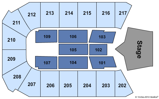 Rio Rancho Events Center Carrie Underwood Seating Chart