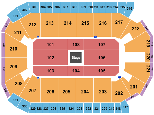 Rio Rancho Events Center Center Stage 1 Seating Chart