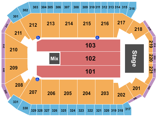 Rio Rancho Events Center Endstage 2 Seating Chart