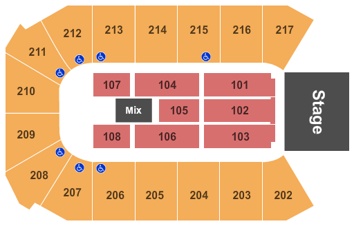 Rio Rancho Events Center Endstage Seating Chart