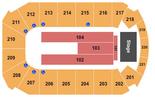 Rio Rancho Events Center Seating Map