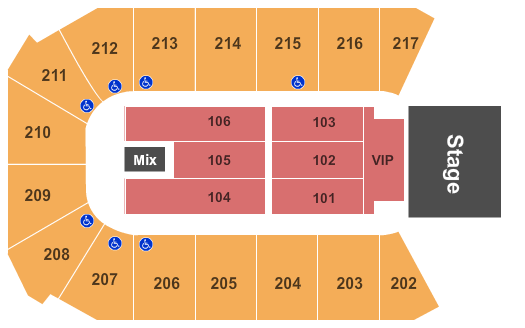 Rio Rancho Events Center OReilly - Miller Seating Chart