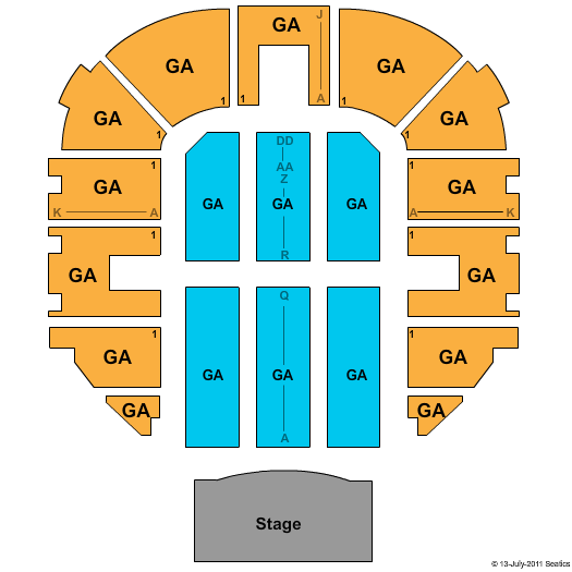 Santa Cruz Civic Auditorium General Admission Seating Chart