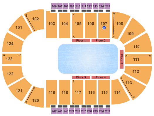 Santander Arena Disney on Ice Seating Chart