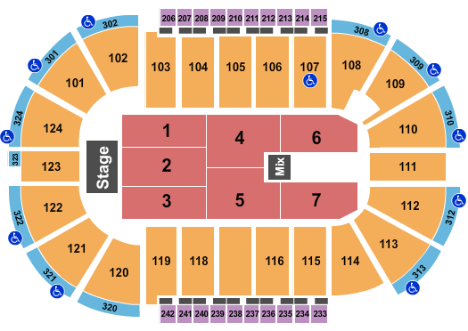 Santander Arena Endstage 5 Seating Chart