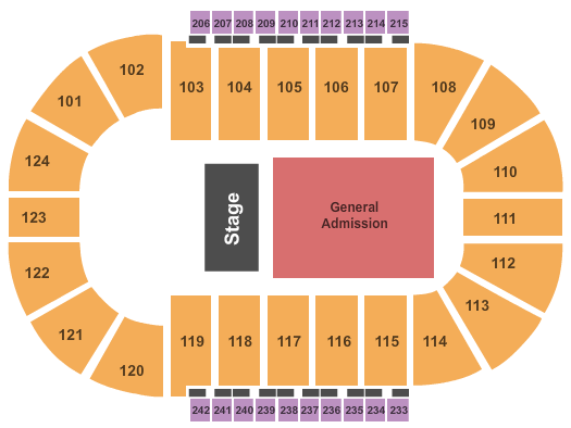 Santander Arena Half House Seating Chart