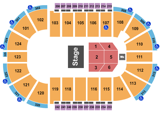 Santander Arena Half House 3 Seating Chart