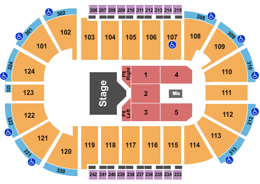 Santander Arena Koe Wetzel Seating Chart