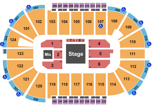 Santander Arena Marc Anthony Seating Chart