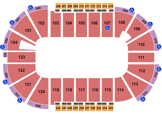Santander Arena Open Floor Seating Chart