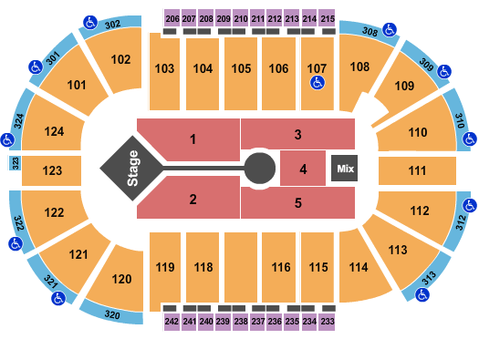 Santander Arena Ozuna Seating Chart
