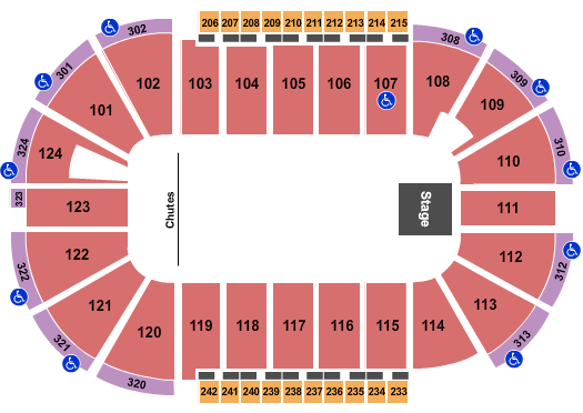 Santander Arena Rodeo Seating Chart