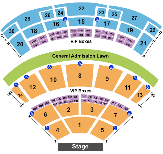 Saratoga Performing Arts Center Dead & Company Seating Chart