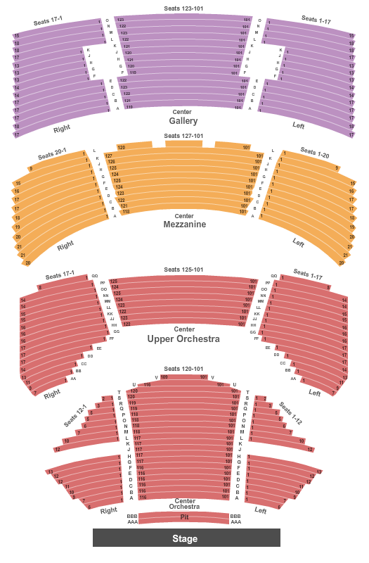 Sarofim Hall Seating Chart