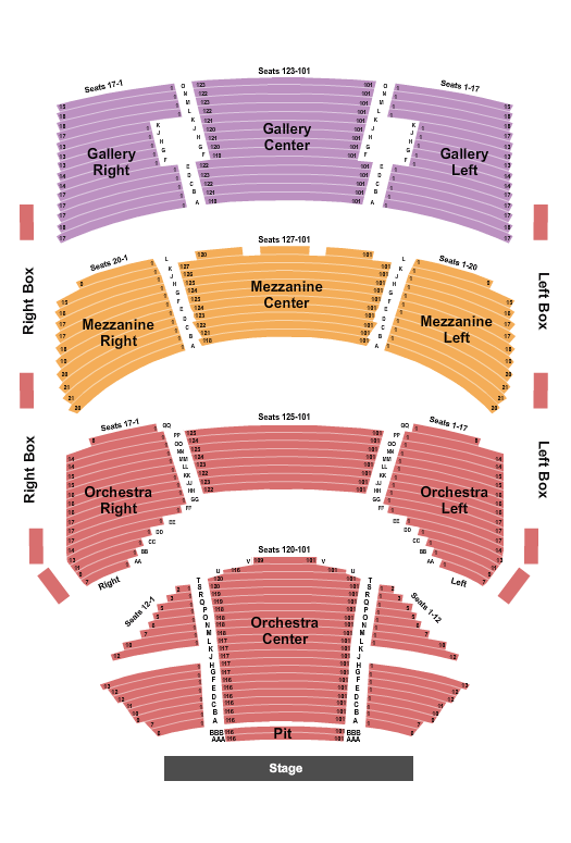 Sarofim Hall - Hobby Center Miss Saigon Seating Chart