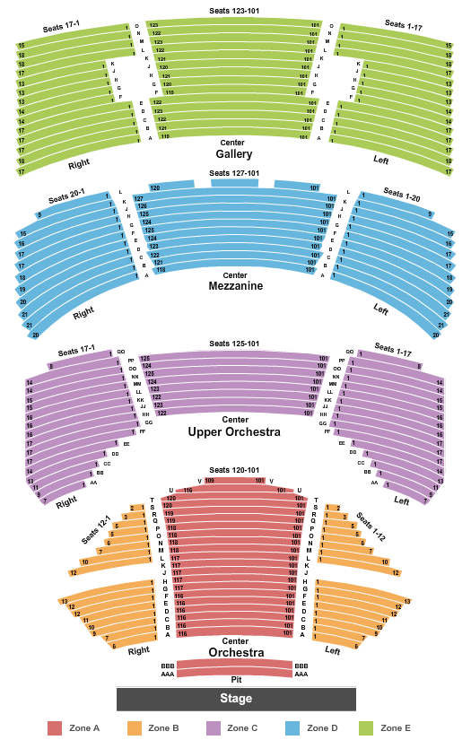 Sarofim Hall Hobby Center Seating Chart & Maps Houston