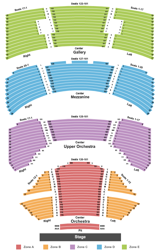 Hobby Center Seating Chart