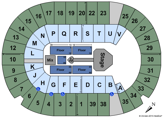 SaskTel Centre Kelly Clarkson Seating Chart