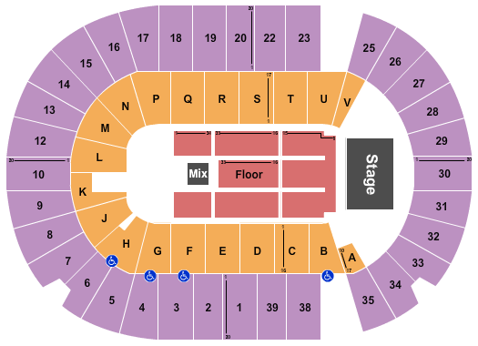 SaskTel Centre Cher Seating Chart