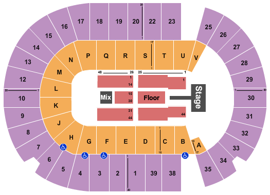 SaskTel Centre Def Leppard Seating Chart