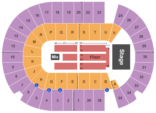 SaskTel Centre Endstage 2 Seating Chart