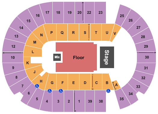 SaskTel Centre Endstage 5 Seating Chart