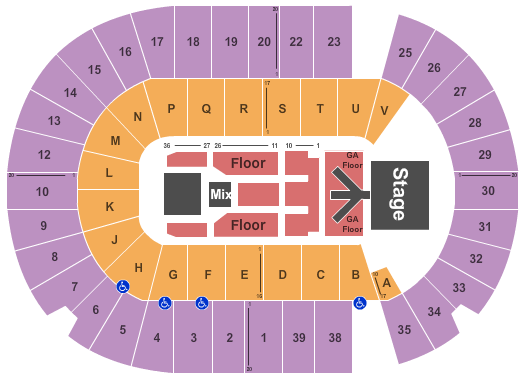 SaskTel Centre FGL Seating Chart