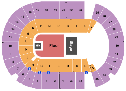 SaskTel Centre Half House GA 2 Seating Chart