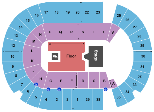 SaskTel Centre Hedley Seating Chart