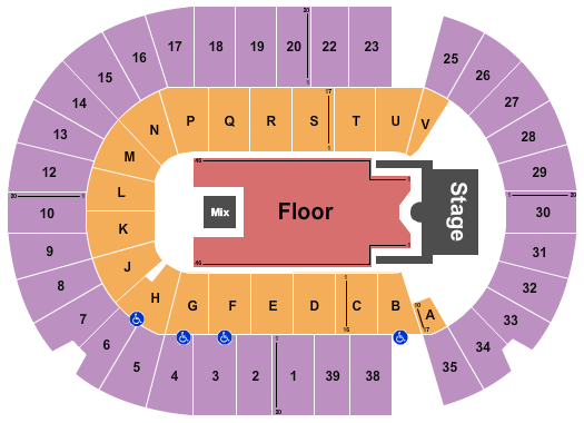 SaskTel Centre Seating Chart