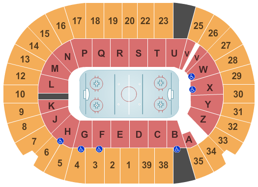 SaskTel Centre Hockey Seating Chart