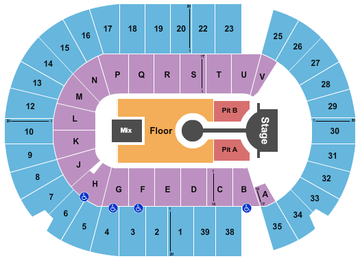 SaskTel Centre Imagine Dragons Seating Chart