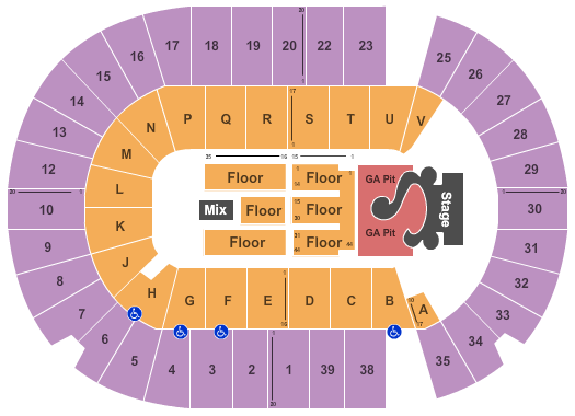 SaskTel Centre SelenaGomez Seating Chart