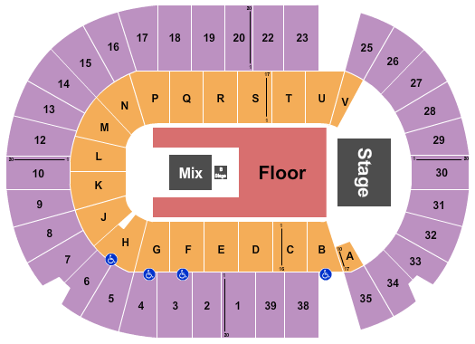 SaskTel Centre Shania Twain-2 Seating Chart