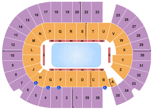 SaskTel Centre Stars On Ice Seating Chart