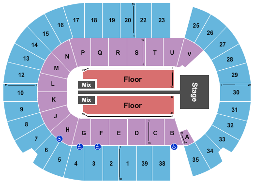 SaskTel Centre Thomas Rhett Seating Chart