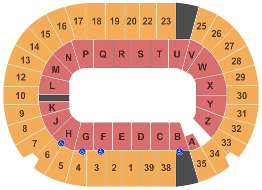 SaskTel Centre Tim Hortons Curling Trials Seating Chart