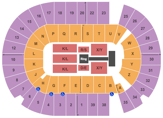 SaskTel Centre WWE Seating Chart