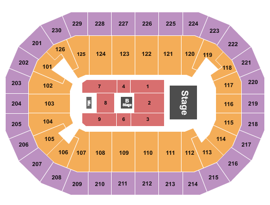 Save Mart Center Air1 Worship Now Seating Chart