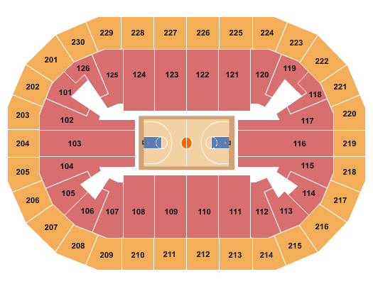 Save Mart Center Basketball 3 - Mens Seating Chart