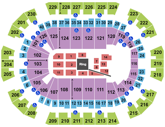 seating chart for Save Mart Center - Boxing 1 - eventticketscenter.com