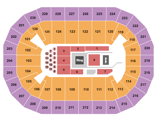 Save Mart Center Boxing 1 Seating Chart