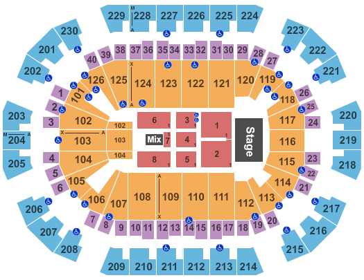 Save Mart Center Seating Chart Fresno