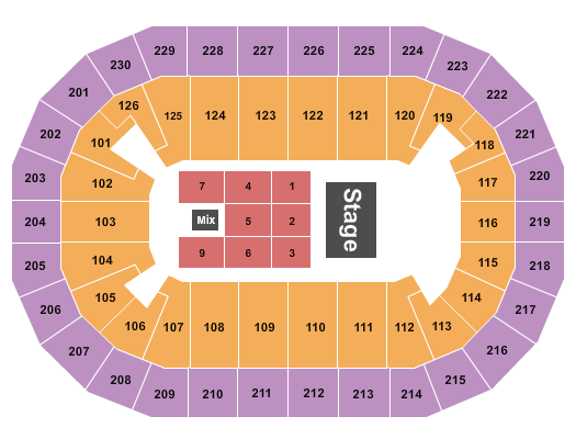 Save Mart Center Endstage 9 Seating Chart