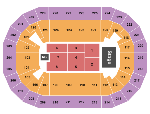 Save Mart Center Seating Chart