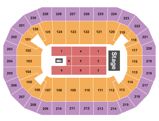 Save Mart Center Endstage 7 Seating Chart