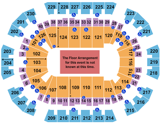 Save Mart Center Generic Floor Seating Chart