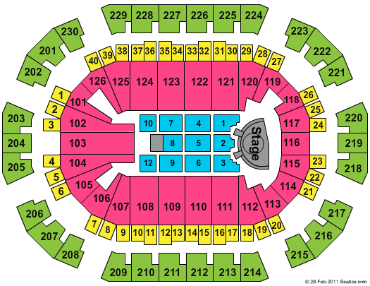 Save Mart Center Keith Urban Seating Chart